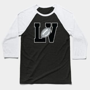 Big Bold Las Vegas Raiders Monogram Baseball T-Shirt